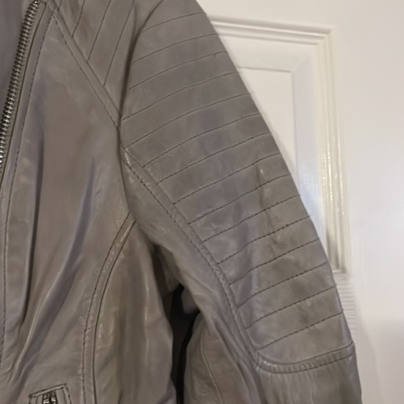 Bbdakota nwt size small 100% leather color grey womens - Picture 4 of 6